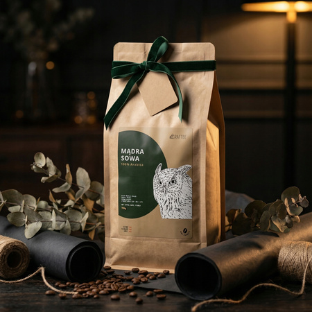CRAFTBE Kawa Ziarnista Mądra Sowa1kg