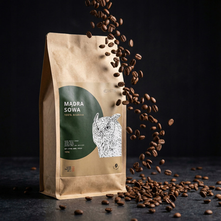 CRAFTBE Kawa Ziarnista Mądra Sowa1kg
