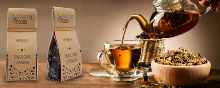 Craftbe Foods Herbata Owocowa Czerwień 60g