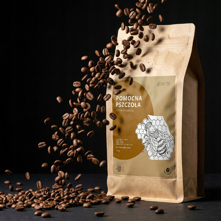 CRAFTBE Kawa Ziarnista Pomocna Pszczoła 1kg