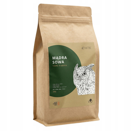 CRAFTBE Kawa Ziarnista Mądra Sowa1kg
