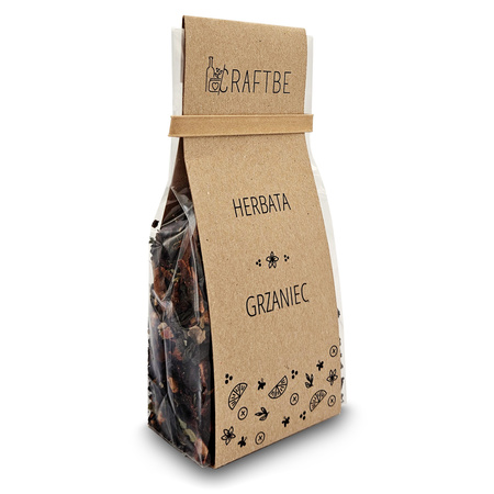 ROZGRZEWAJĄCA HERBATA ZIMOWA GRZANIEC KORZENNY ŚWIATECZNA NA PREZENT CZARNA