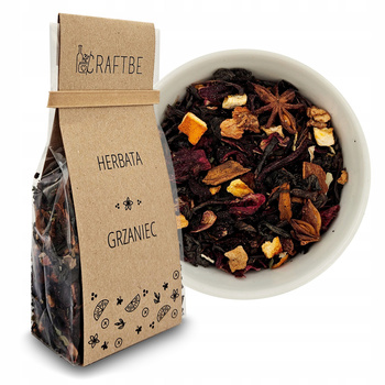 ROZGRZEWAJĄCA HERBATA ZIMOWA GRZANIEC KORZENNY ŚWIATECZNA NA PREZENT CZARNA